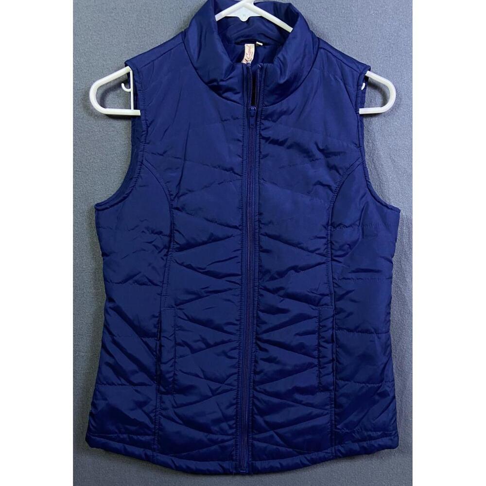 Red Camel Navy Blue Vest Women's Size Small Polyester Active Outdoors Hiking EUC